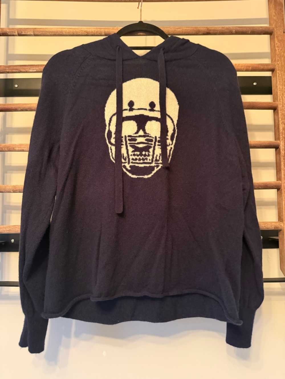 Penn State Skull Cashmere Hoodie in “Nittany Navy”